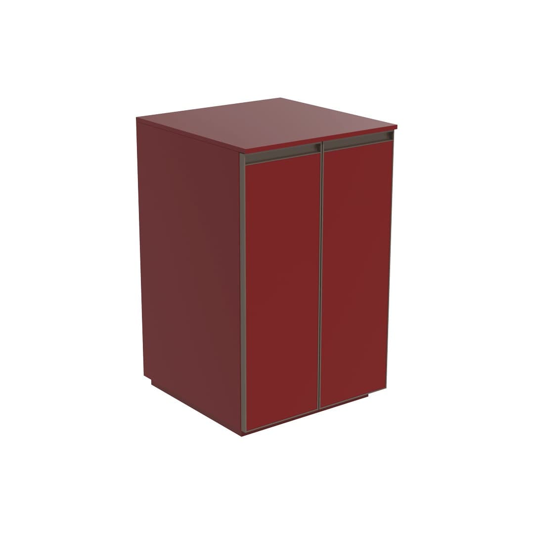 Flaminia CUBIKA 50 – H 78.5 – Ντουλάπι Μπάνιου – Free standing unit (50 cm) – 2 πόρτες – Bordeaux Matt (CKD109LRK)