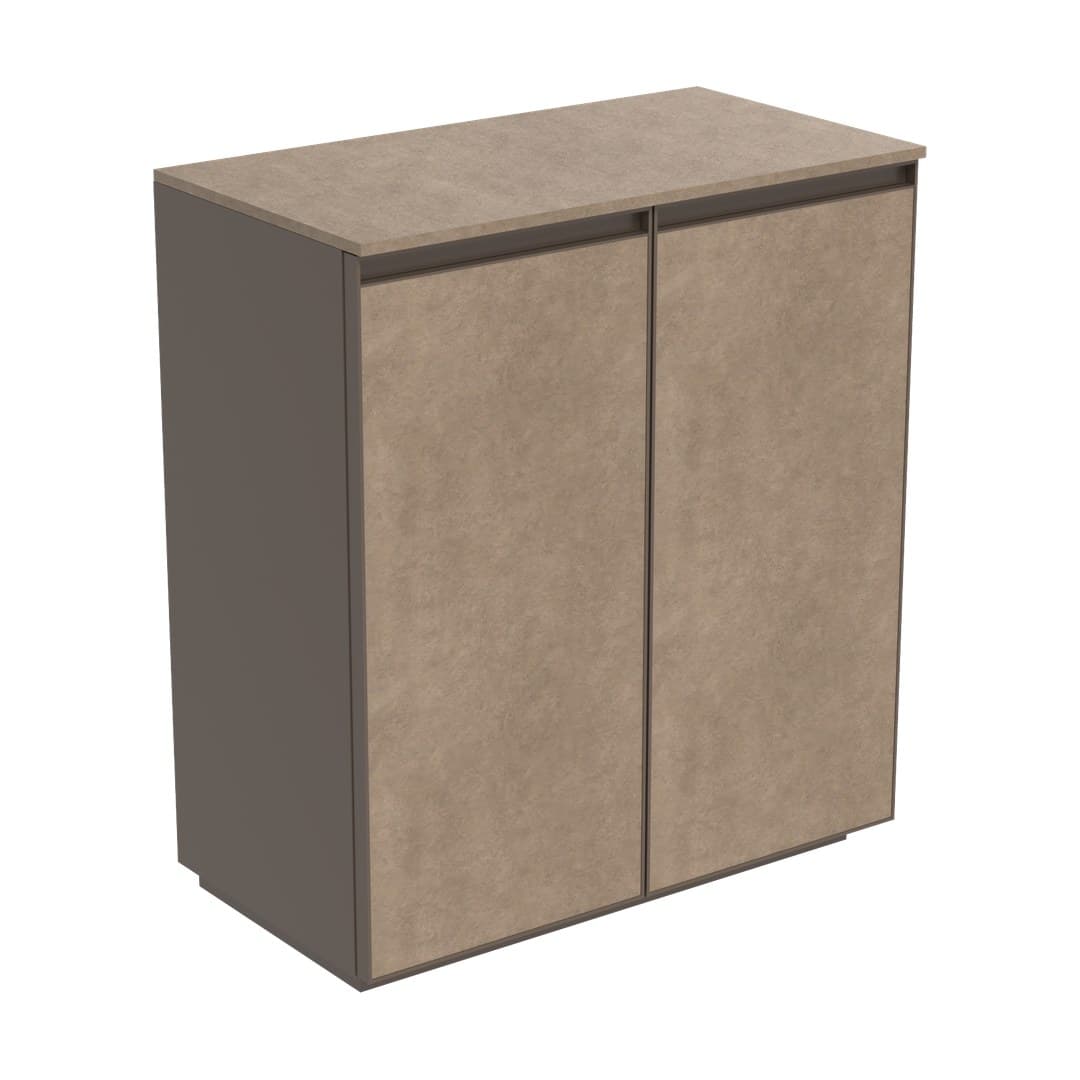 Flaminia CUBIKA 37 – H 78.5 – Ντουλάπι Μπάνιου – Free standing unit (70 cm) – 2 πόρτες – Fokos Terra Gres (CKD114GTK)