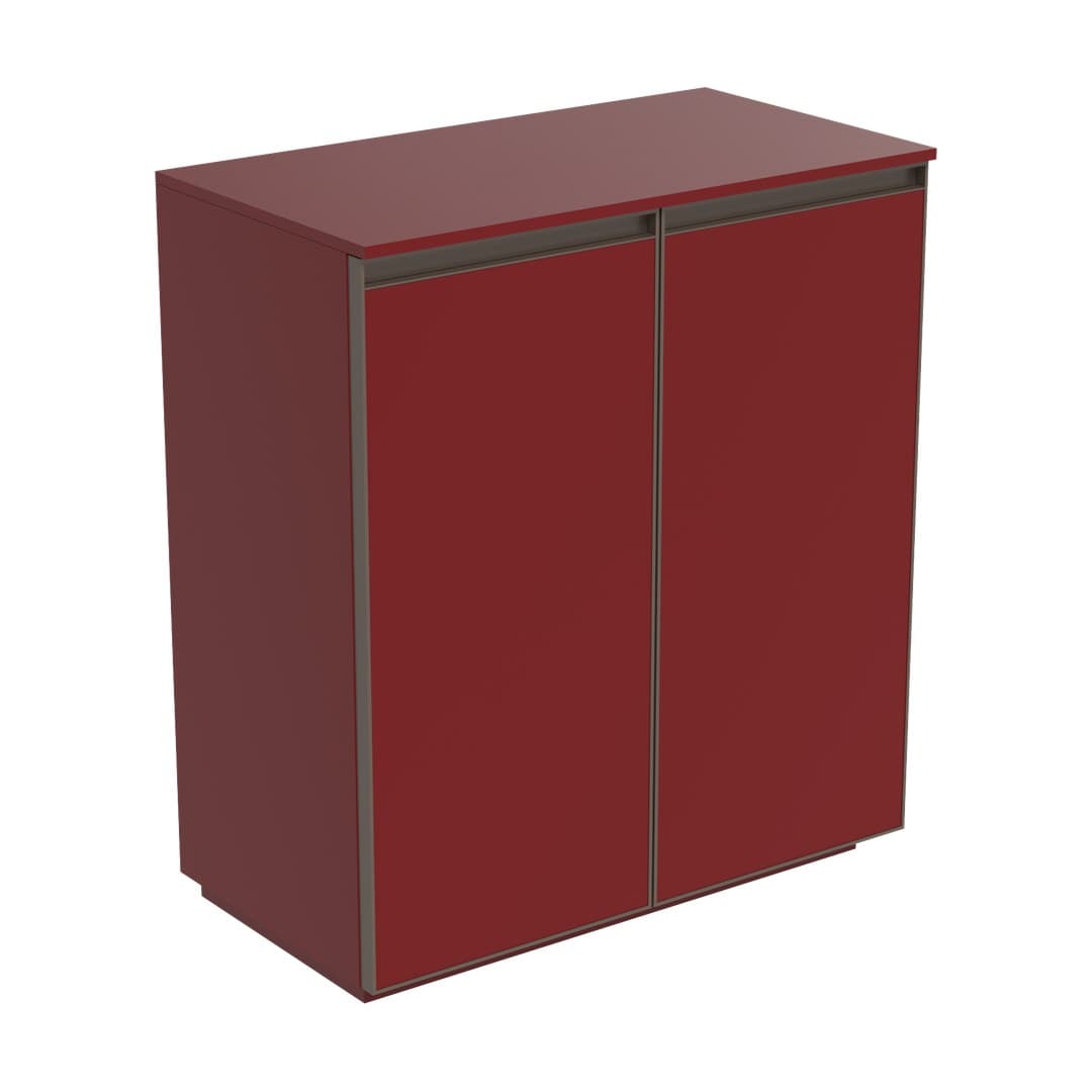 Flaminia CUBIKA 37 – H 78.5 – Ντουλάπι Μπάνιου – Free standing unit (70 cm) – 2 πόρτες – Bordeaux Matt (CKD114LRK)