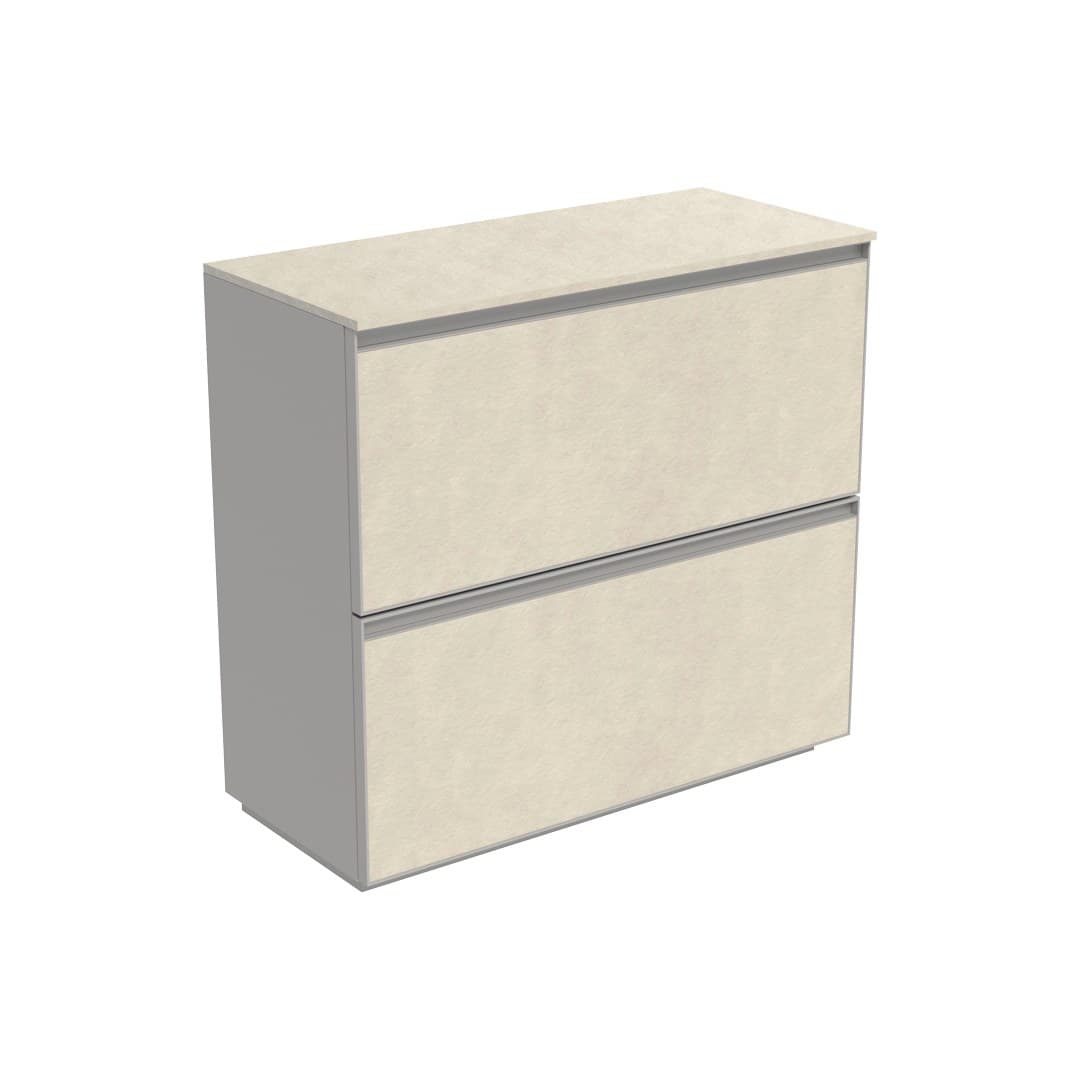 Flaminia CUBIKA 37 – H 78.5 – Ντουλάπι Μπάνιου – Free standing unit (85 cm) – Fokos Sale Gres (CKD163GSK)