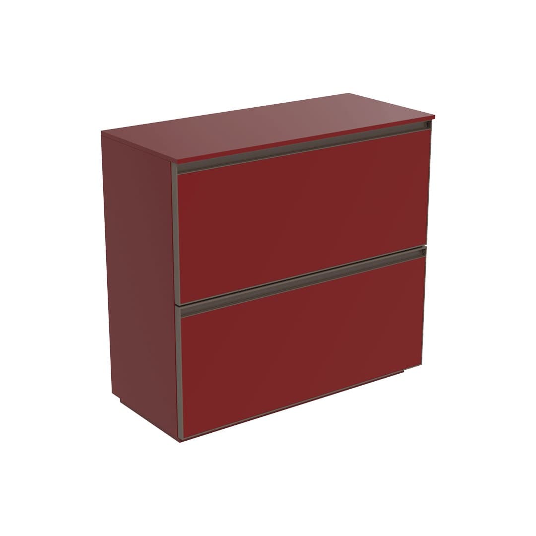 Flaminia CUBIKA 37 – H 78.5 – Ντουλάπι Μπάνιου – Free standing unit (85 cm) – Bordeaux Matt (CKD163LRK)