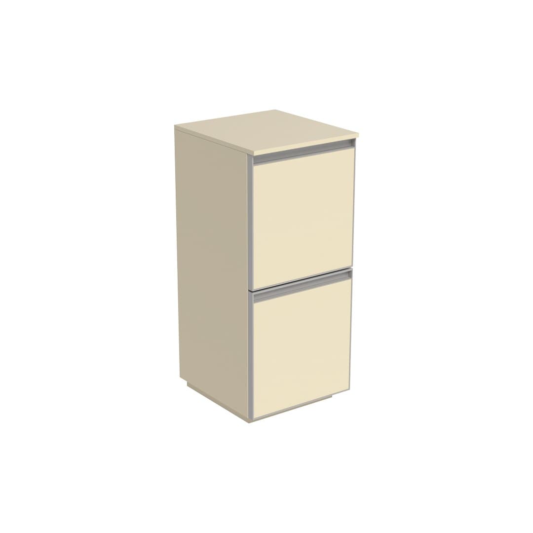 Flaminia CUBIKA 37 – H 78.5 – Ντουλάπι Μπάνιου – Free standing unit (35 cm) – 2 συρτάρια – Juta Matt (CKD169LJK)