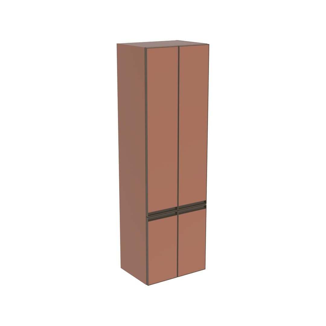Flaminia CUBIKA H 162,5 – Κολόνα Μπάνιου – Wall-hung cabinet cm 50 x 37 – Rosa Vintage Matt (CKD307KLR)