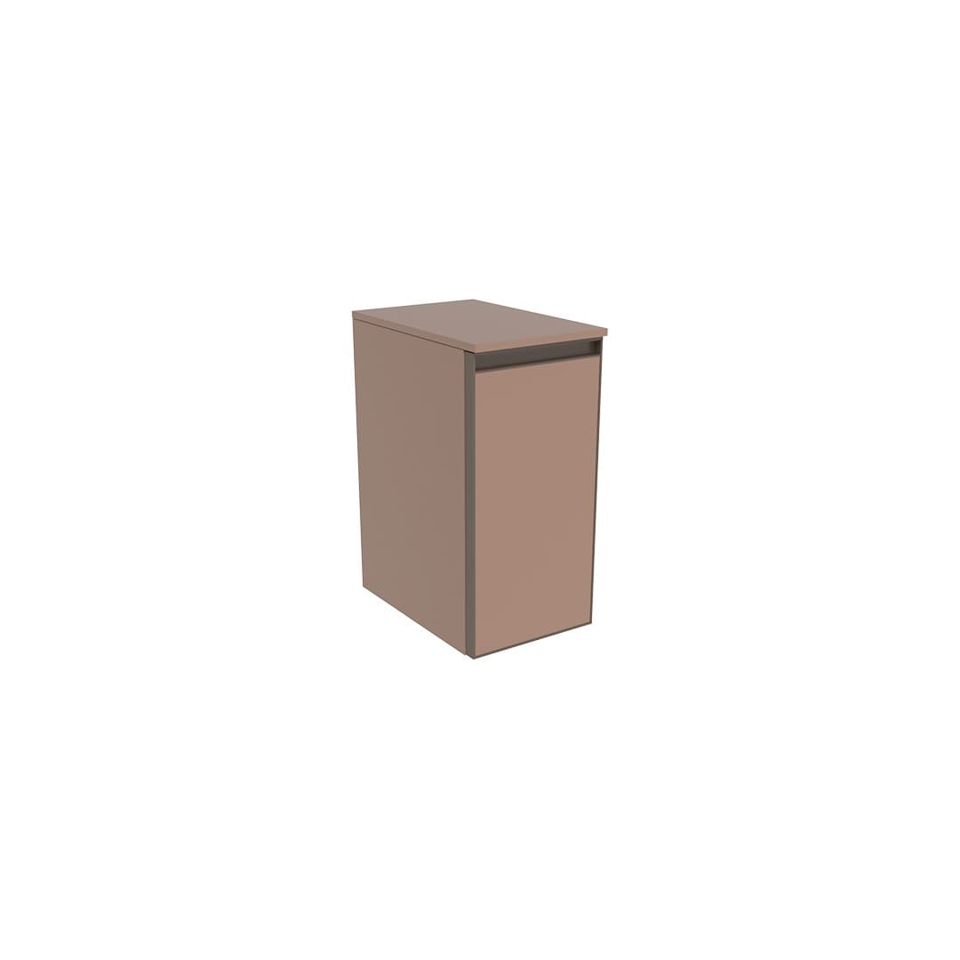 Flaminia CUBIKA 37 – H 50 – Ντουλάπι Μπάνιου – Wall-hung unit cm 25 – 1 πόρτα – Cipria Matt (CKD400KLC)