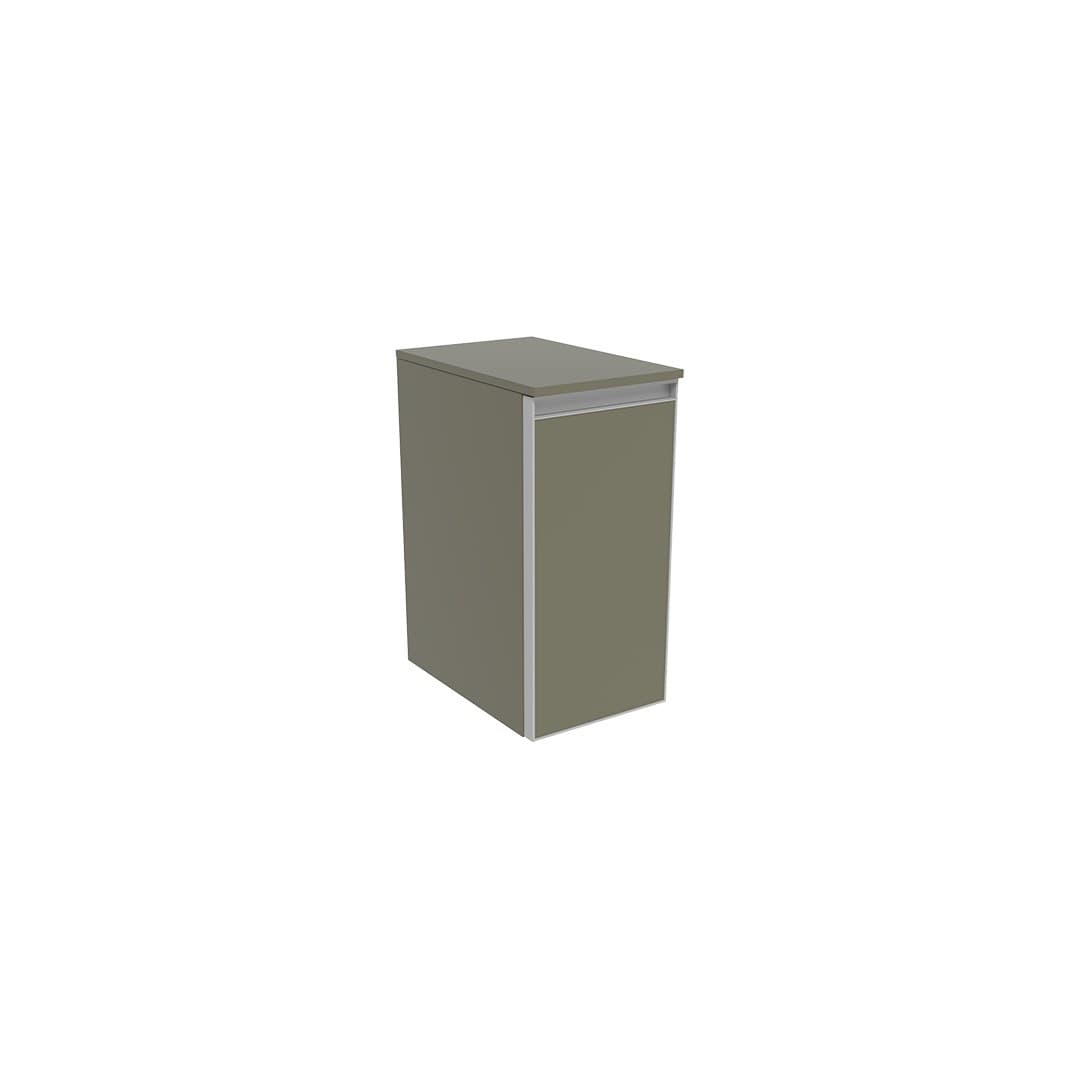 Flaminia CUBIKA 37 – H 50 – Ντουλάπι Μπάνιου – Wall-hung unit cm 25 – 1 πόρτα – Verde Palude Matt (CKD400LVK)