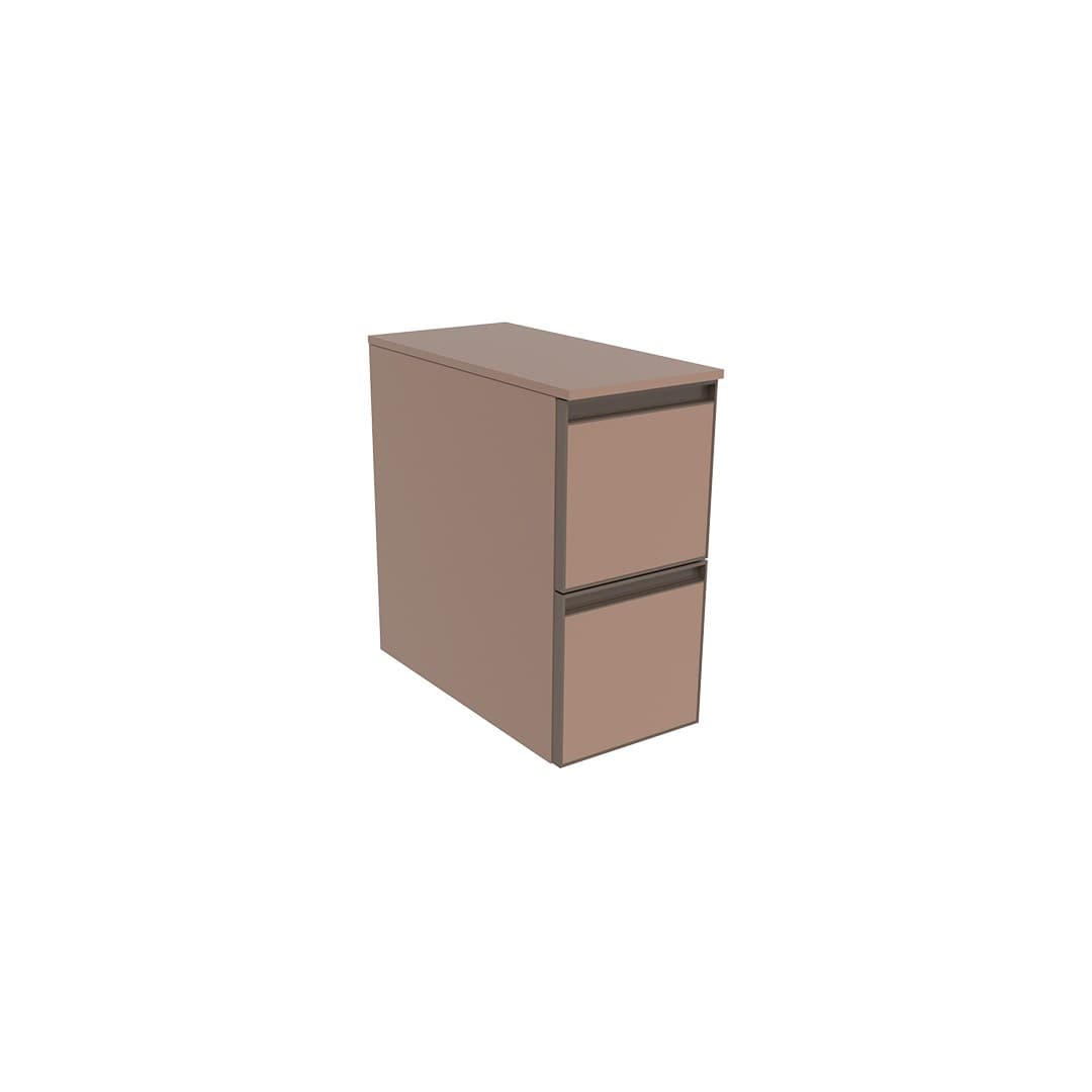 Flaminia CUBIKA 50 – H 50 – Ντουλάπι Μπάνιου – Wall-hung unit cm 25 – Cipria Matt (CKD405KLC)