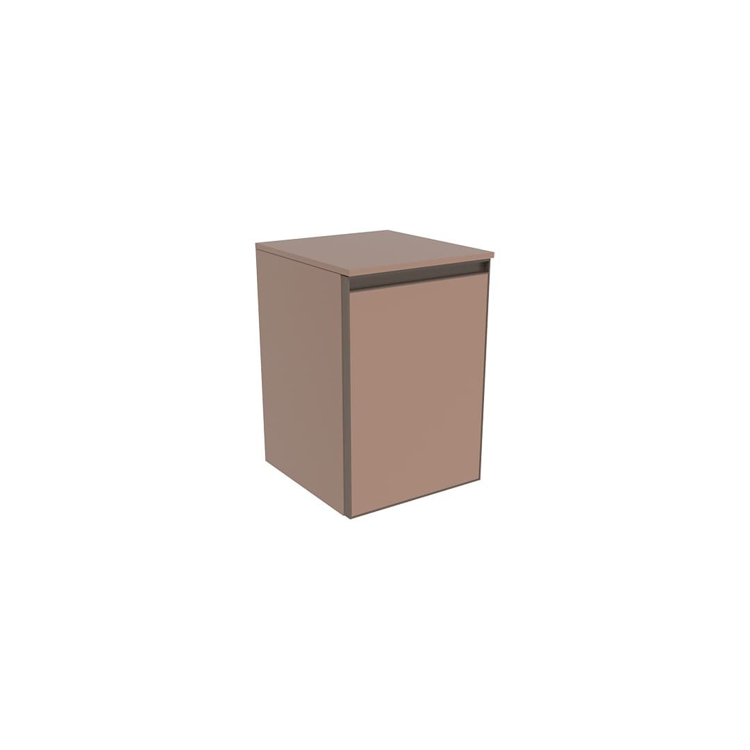 Flaminia CUBIKA 37 – H 50 – Ντουλάπι Μπάνιου – Wall-hung unit cm 35 – 1 πόρτα – Cipria Matt (CKD406KLC)