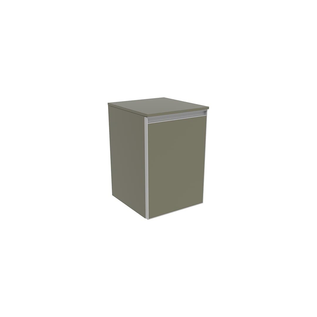 Flaminia CUBIKA 37 – H 50 – Ντουλάπι Μπάνιου – Wall-hung unit cm 35 – 1 πόρτα – Verde Palude Matt (CKD406LVK)