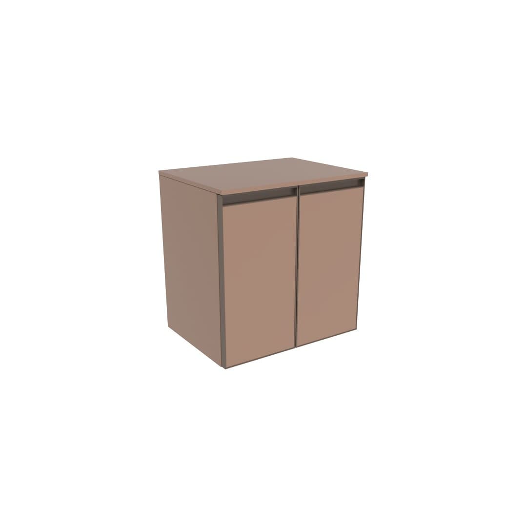 Flaminia CUBIKA 37 – H 50 – Ντουλάπι Μπάνιου – Wall-hung unit cm 50 – 2 πόρτες – Cipria Matt (CKD412KLC)