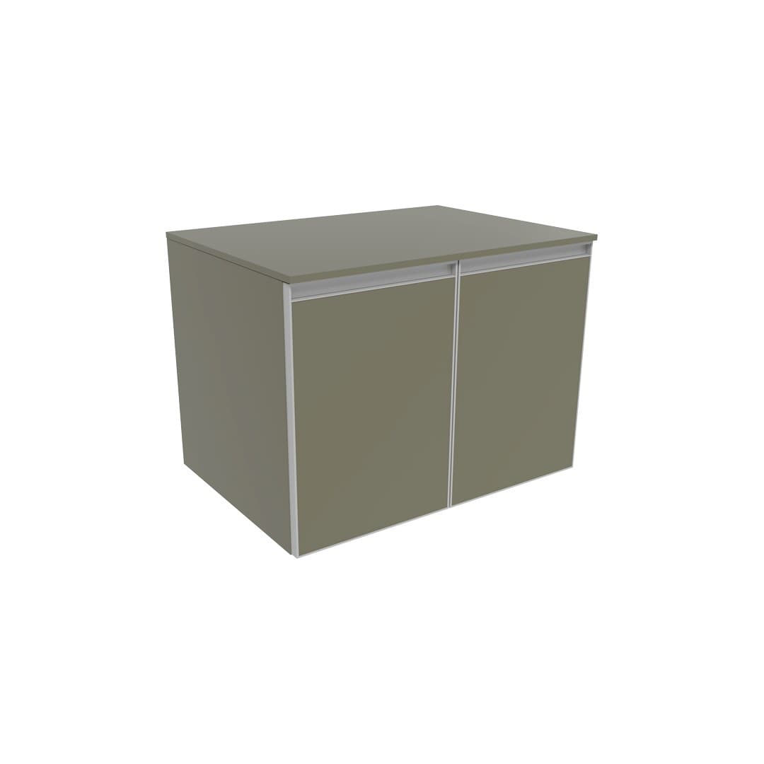 Flaminia CUBIKA 50 – H 50 – Ντουλάπι Μπάνιου – Wall-hung unit cm 70 – 2 πόρτες – Verde Palude Matt (CKD421LVK)