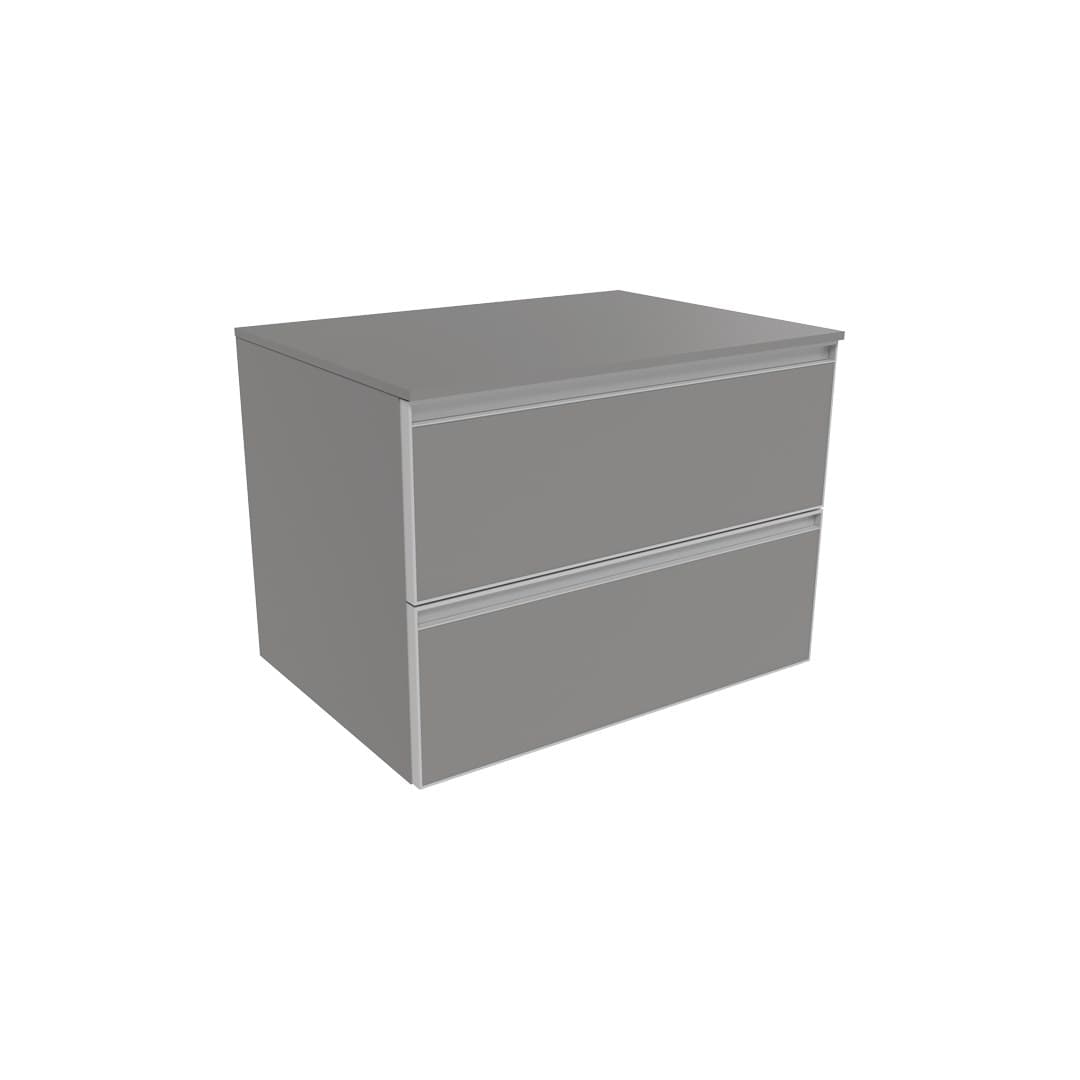 Flaminia CUBIKA 50 – H 50 – Ντουλάπι Μπάνιου – Wall-hung unit cm 70 – 2 συρτάρια – Grey Matt (CKD425LGK)