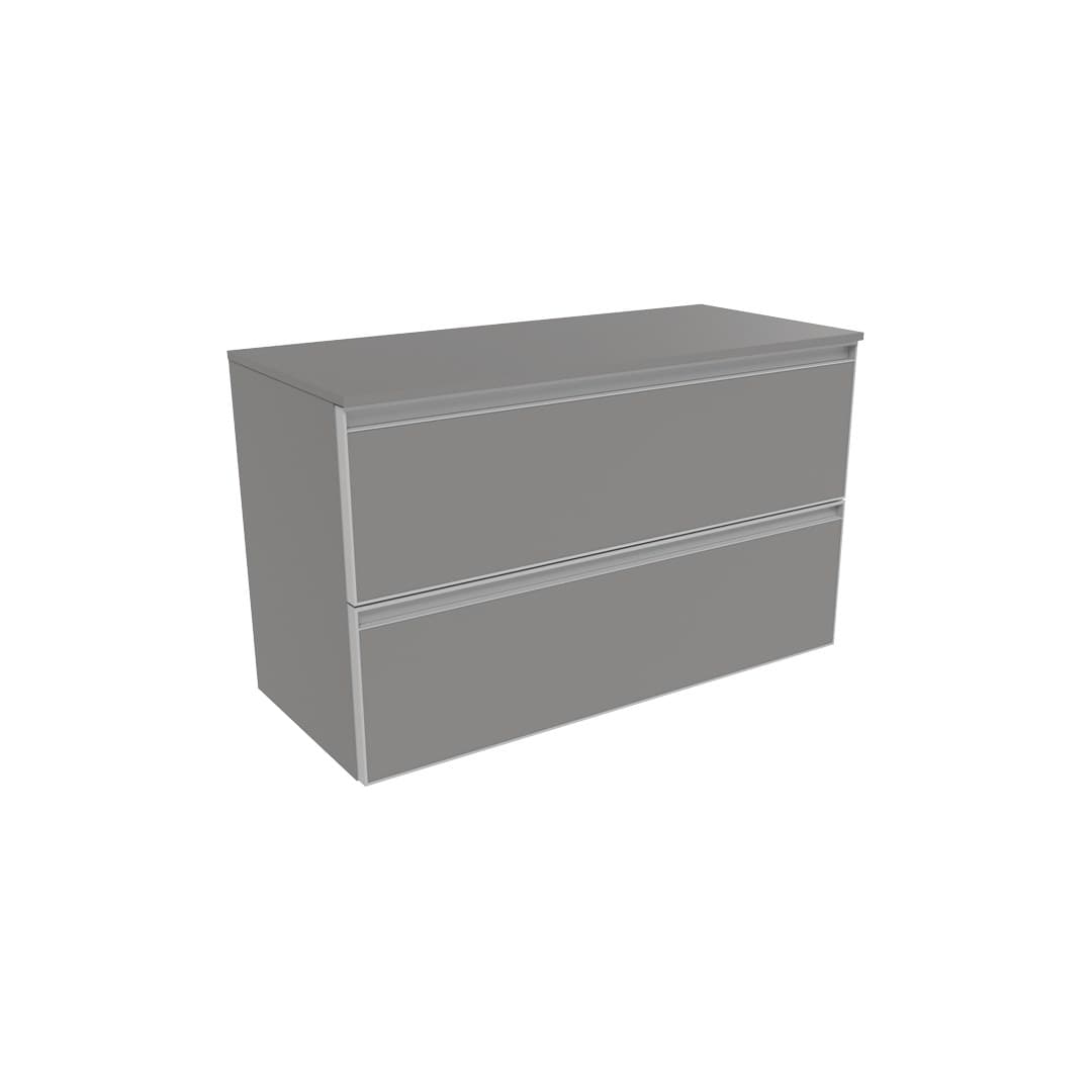 Flaminia CUBIKA 37 – H 50 – Ντουλάπι Μπάνιου – Wall-hung unit cm 85 – 2 συρτάρια – Grey Matt (CKD428LGK)