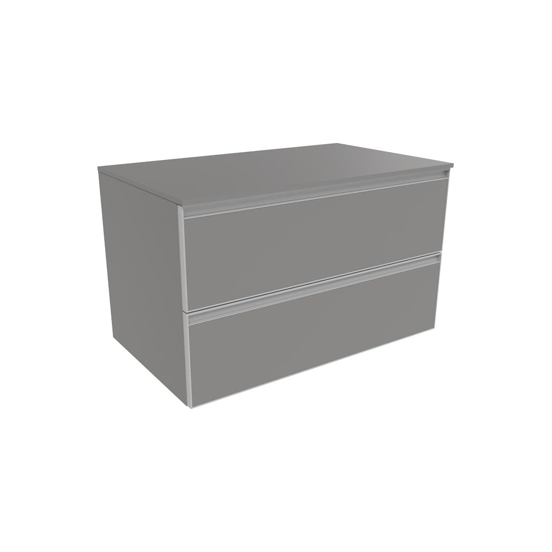 Flaminia CUBIKA 50 – H 50 – Ντουλάπι Μπάνιου – Wall-hung unit cm 85 – 2 συρτάρια – Grey Matt (CKD429LGK)
