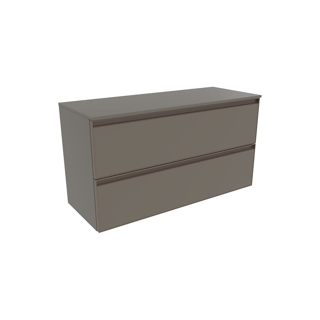 Flaminia CUBIKA 37 – H 50 – Ντουλάπι Μπάνιου – Wall-hung unit cm 95 – 2 συρτάρια – Taupe Matt (CKD432LTK)