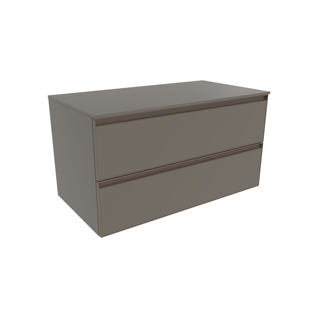 Flaminia CUBIKA 50 – H 50 – Ντουλάπι Μπάνιου – Wall-hung unit cm 95 – 2 συρτάρια – Taupe Matt (CKD433LTK)