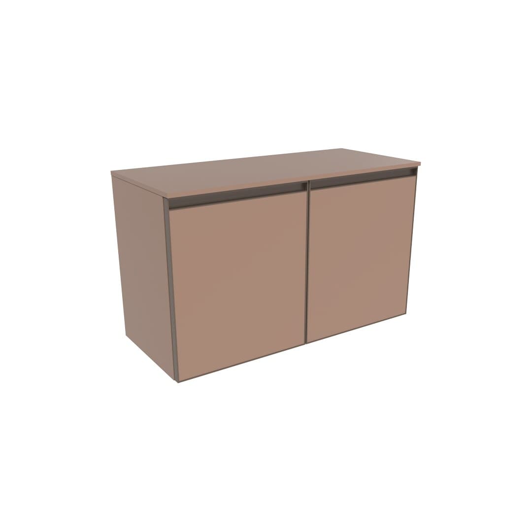 Flaminia CUBIKA 37 – H 50 – Ντουλάπι Μπάνιου – Wall-hung unit cm 85 – 2 πόρτες – Cipria Matt (CKD496KLC)