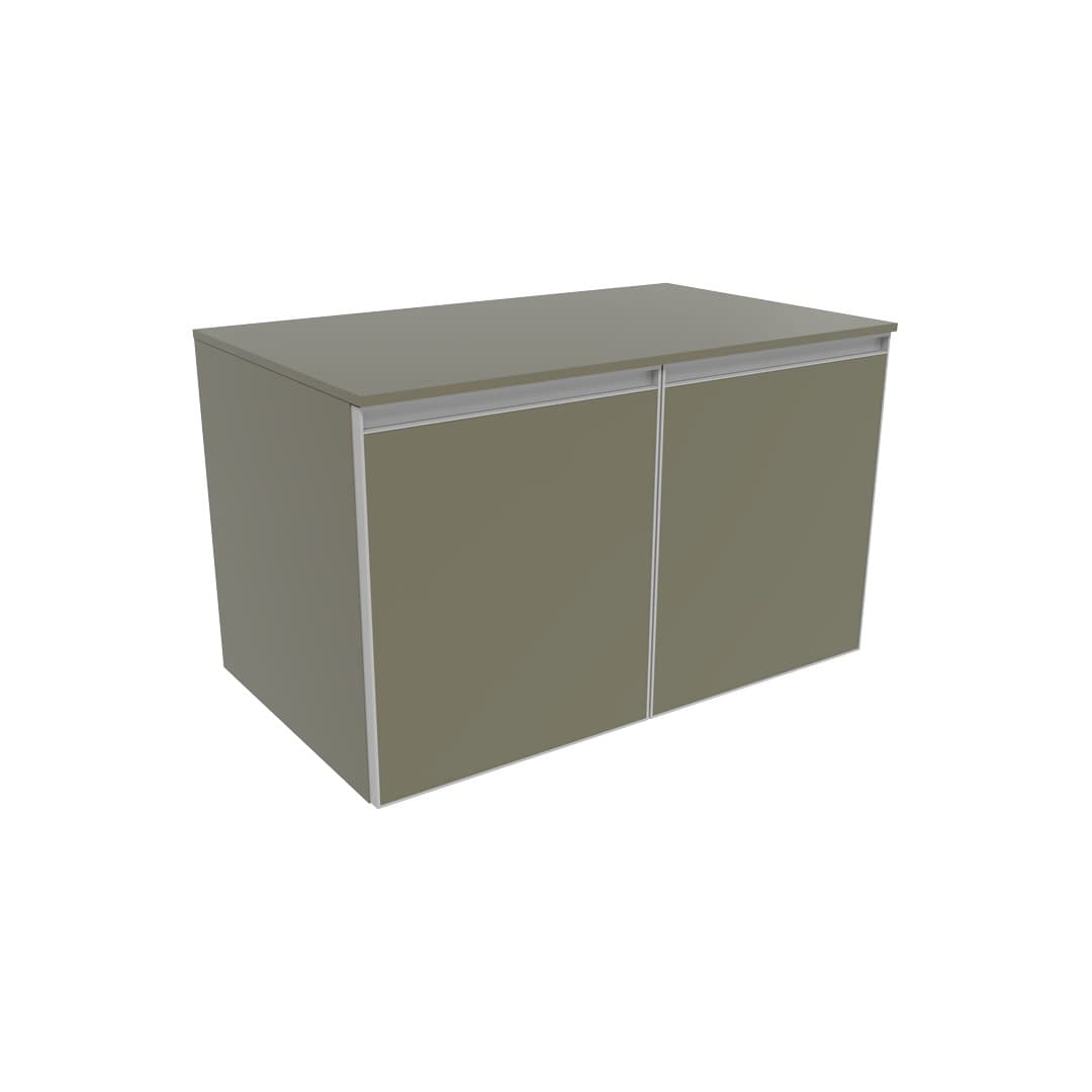 Flaminia CUBIKA 50 – H 50 – Ντουλάπι Μπάνιου – Wall-hung unit cm 85 – 2 πόρτες – Verde Palude Matt (CKD497LVK)