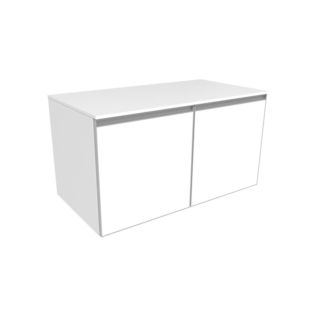 Flaminia CUBIKA 50 – H 50 – Ντουλάπι Μπάνιου – Wall-hung unit cm 95 – 2 πόρτες – Matt White (CKD585LBK)