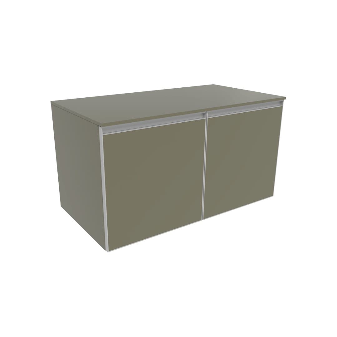 Flaminia CUBIKA 50 – H 50 – Ντουλάπι Μπάνιου – Wall-hung unit cm 95 – 2 πόρτες – Verde Palude Matt (CKD585LVK)