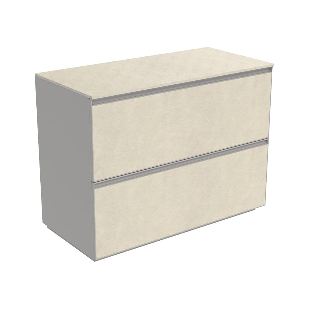 Flaminia CUBIKA 50 – H 78.5 – Έπιπλο Νιπτήρα – Free standing vanity unit 105 cm – Fokos Sale Gres (CKD754GSK)