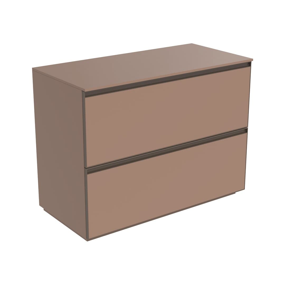 Flaminia CUBIKA 50 – H 78.5 – Έπιπλο Νιπτήρα – Free standing vanity unit 105 cm – Cipria Matt (CKD754KLC)