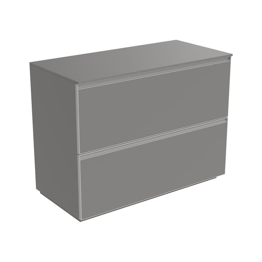 Flaminia CUBIKA 50 – H 78.5 – Έπιπλο Νιπτήρα – Free standing vanity unit 105 cm – Grey Matt (CKD754LGK)