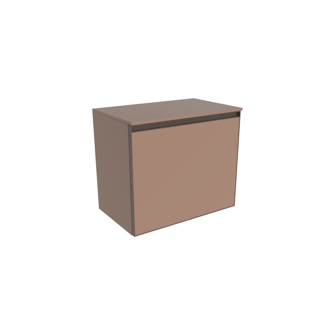 Flaminia CUBIKA 37 – H 50 – Έπιπλο Νιπτήρα – Wall-hung vanity unit 60 cm – 1 συρτάρι – Cipria Matt (CKD800KLC)