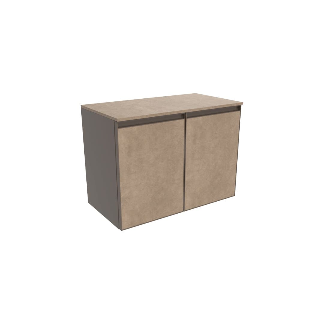 Flaminia CUBIKA 37 – H 50 – Έπιπλο Νιπτήρα – Wall-hung vanity unit 70 cm – 2 πόρτες – Fokos Terra Gres (CKD802GTK)