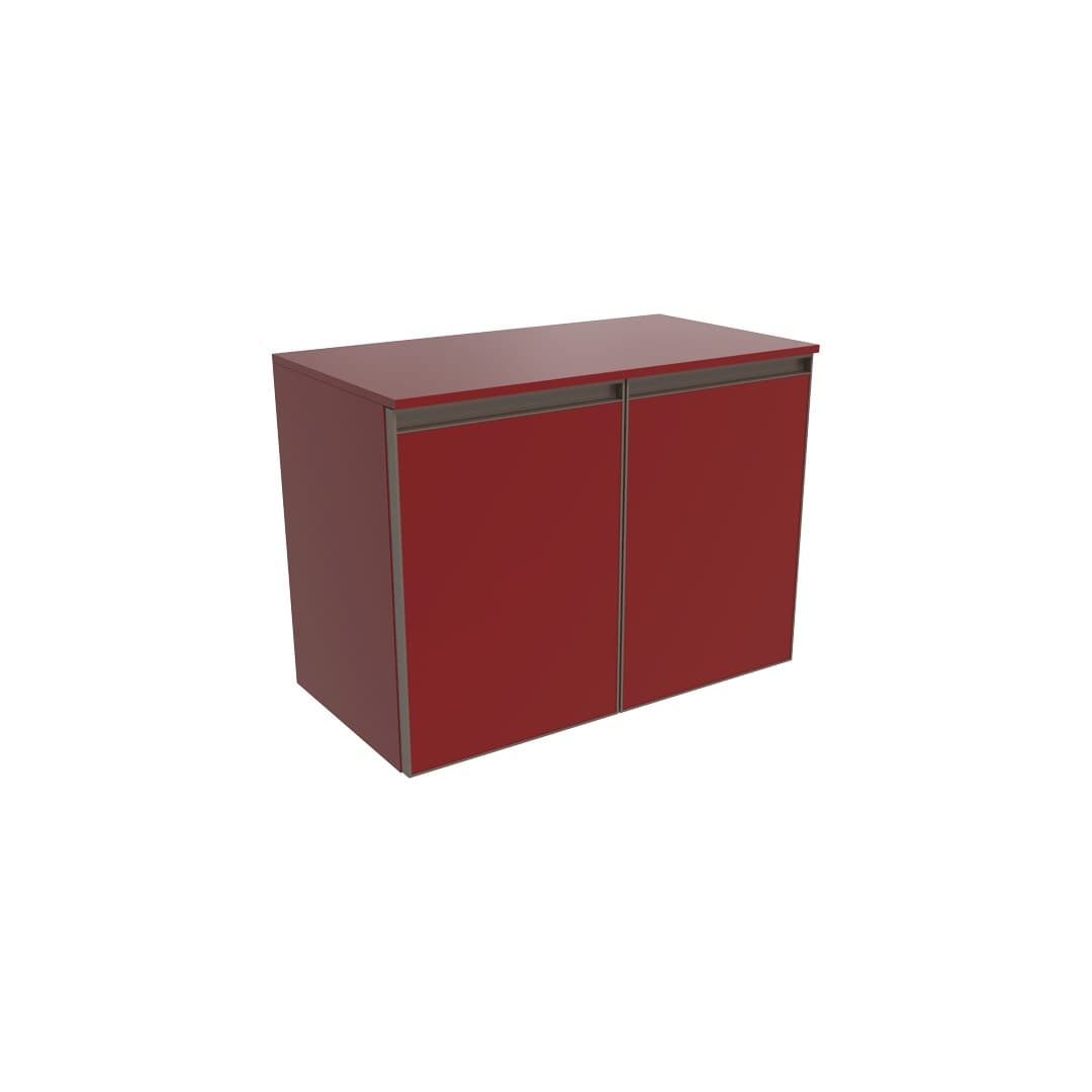 Flaminia CUBIKA 37 – H 50 – Έπιπλο Νιπτήρα – Wall-hung vanity unit 70 cm – 2 πόρτες – Bordeaux Matt (CKD802LRK)