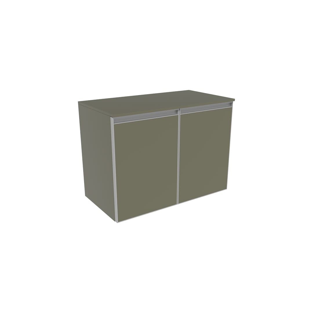 Flaminia CUBIKA 37 – H 50 – Έπιπλο Νιπτήρα – Wall-hung vanity unit 70 cm – 2 πόρτες – Verde Palude Matt (CKD802LVK)