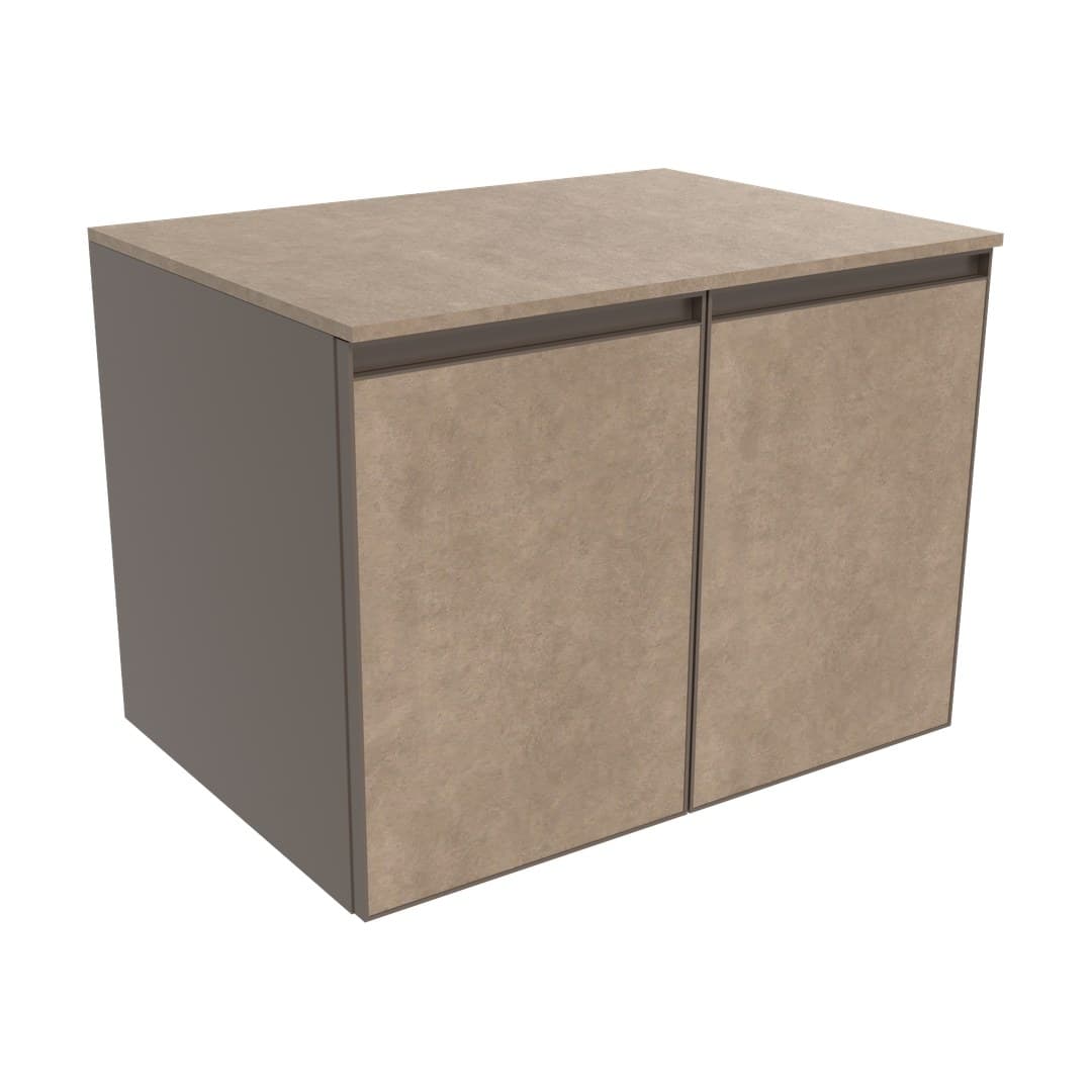 Flaminia CUBIKA 50 – H 50 – Έπιπλο Νιπτήρα – Wall-hung vanity unit 70 cm – 2 πόρτες – Fokos Terra Gres (CKD803GTK)