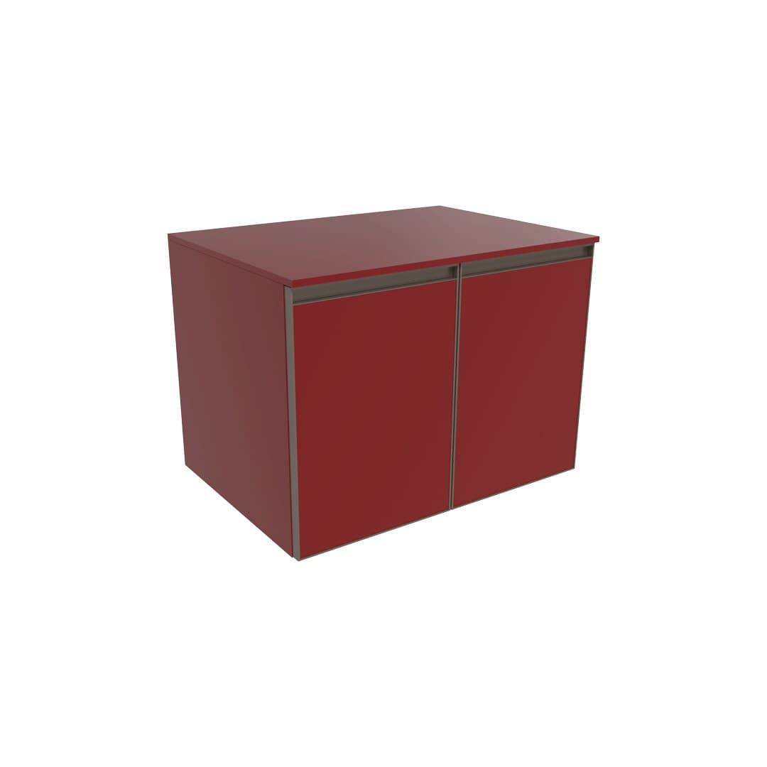 Flaminia CUBIKA 50 – H 50 – Έπιπλο Νιπτήρα – Wall-hung vanity unit 70 cm – 2 πόρτες – Bordeaux Matt (CKD803LRK)