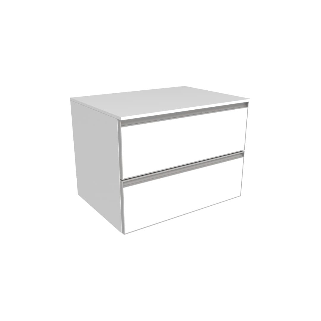 Flaminia CUBIKA 50 – H 50 – Έπιπλο Νιπτήρα – Wall-hung vanity unit 70 cm – 2 συρτάρια – Matt White (CKD809LBK)