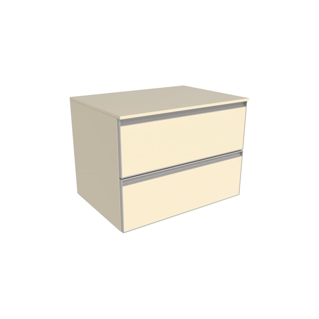 Flaminia CUBIKA 50 – H 50 – Έπιπλο Νιπτήρα – Wall-hung vanity unit 70 cm – 2 συρτάρια – Juta Matt (CKD809LJK)