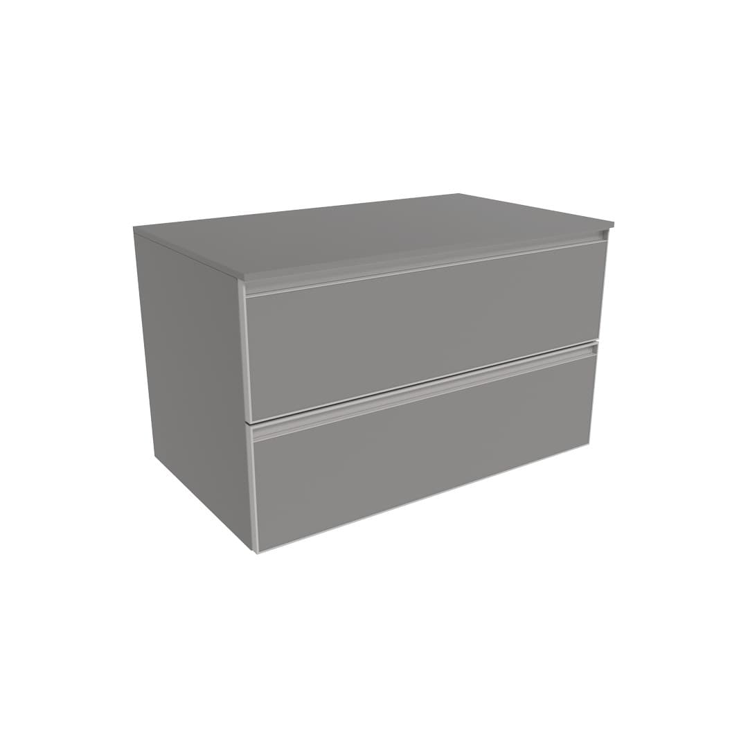 Flaminia CUBIKA 50 – H 50 – Έπιπλο Νιπτήρα – Wall-hung vanity unit 85 cm – 2 συρτάρια – Grey Matt (CKD815LGK)