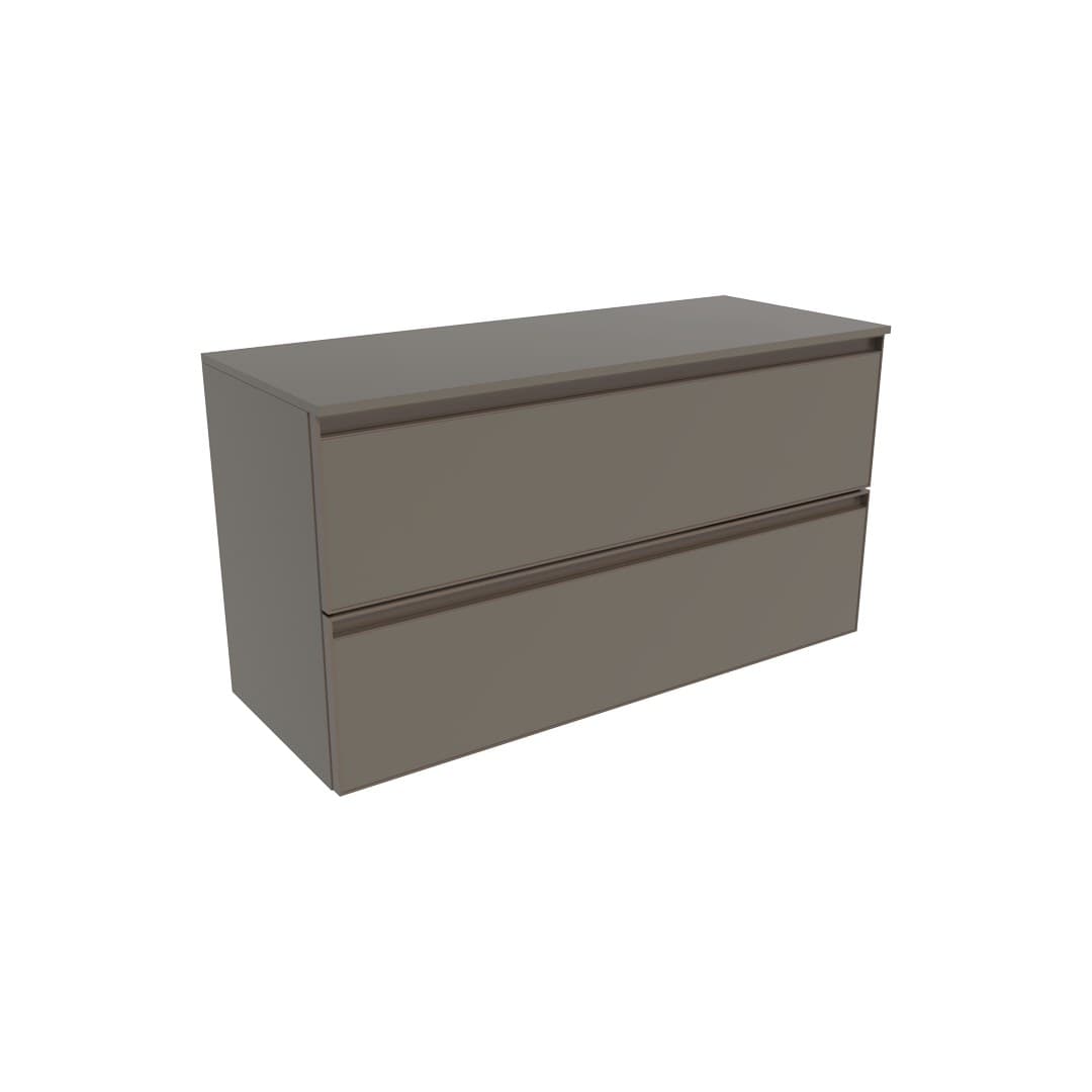 Flaminia CUBIKA 37 – H 50 – Έπιπλο Νιπτήρα – Wall-hung vanity unit 95 cm – 2 συρτάρια – Taupe Matt (CKD826LTK)