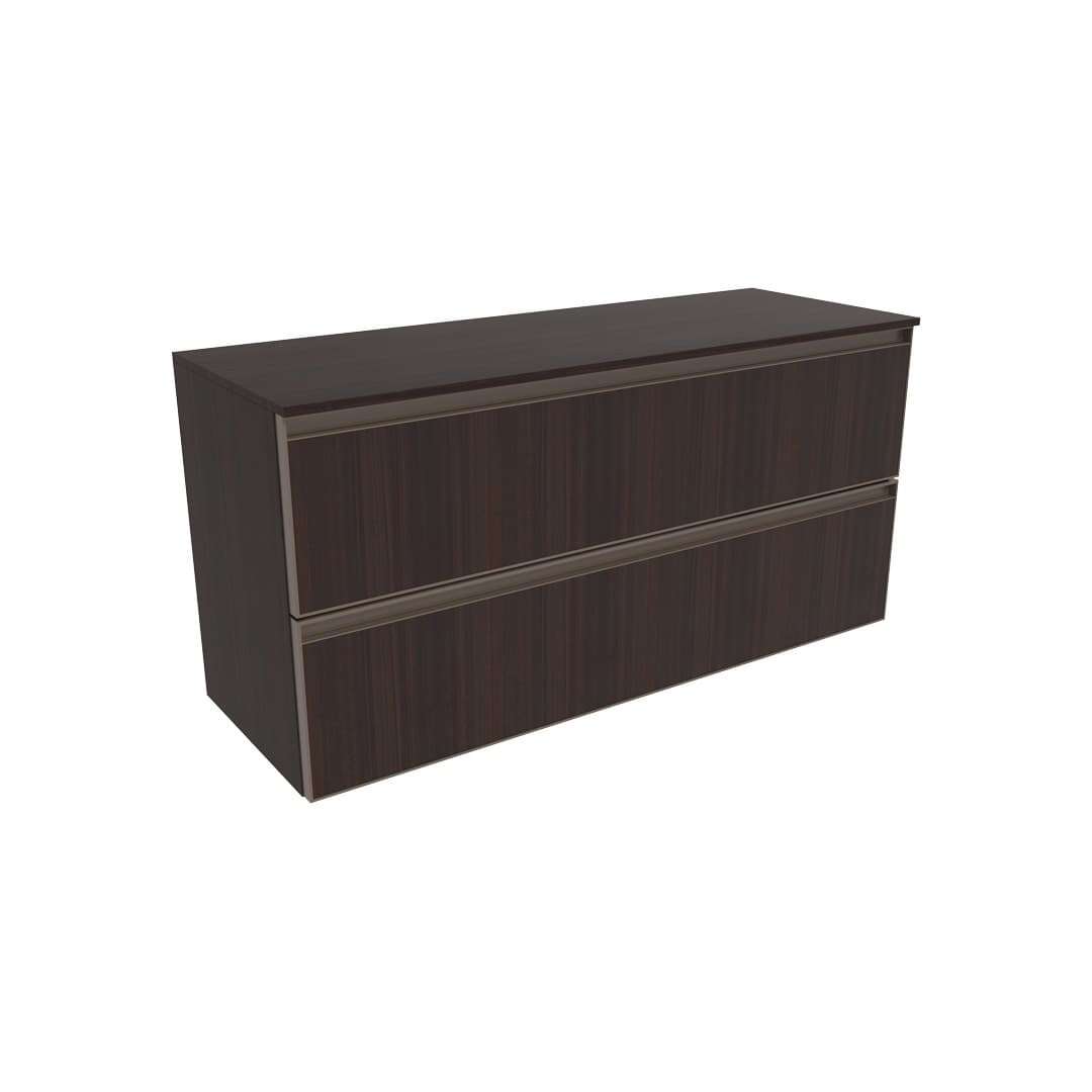 Flaminia CUBIKA 37 – H 50 – Έπιπλο Νιπτήρα – Wall-hung vanity unit 105 cm – 2 συρτάρια – Eucalipto (CKD838LEK)