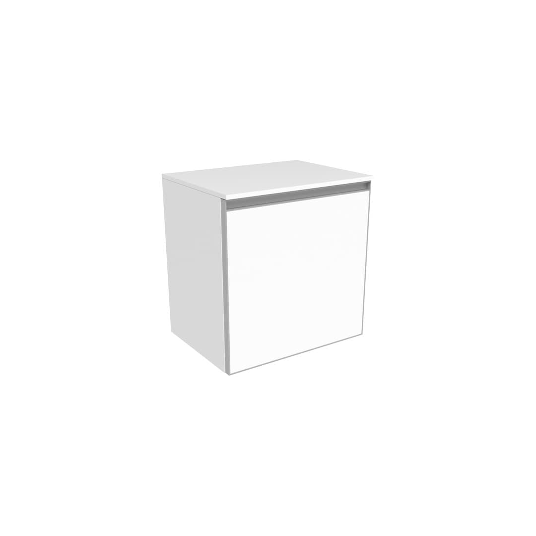 Flaminia CUBIKA 37 – H 50 – Έπιπλο Νιπτήρα – Wall-hung vanity unit 50 cm – 1 πόρτα – Matt White (CKD869LBK)