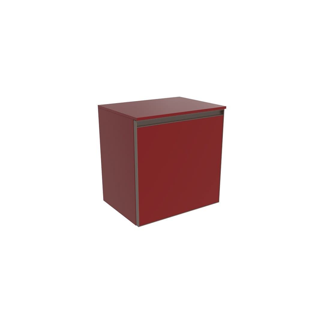 Flaminia CUBIKA 37 – H 50 – Έπιπλο Νιπτήρα – Wall-hung vanity unit 50 cm – 1 πόρτα – Bordeaux Matt (CKD869LRK)