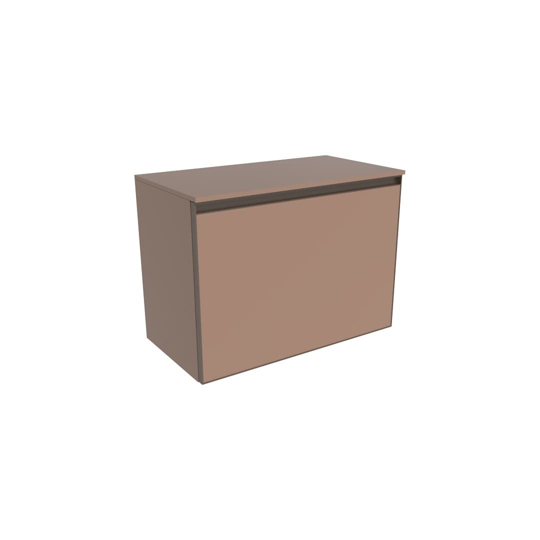 Flaminia CUBIKA 37 – H 50 – Έπιπλο Νιπτήρα – Wall-hung vanity unit 70 cm – 1 συρτάρι + 1 κρυφό – Cipria Matt (CKD875KLC)