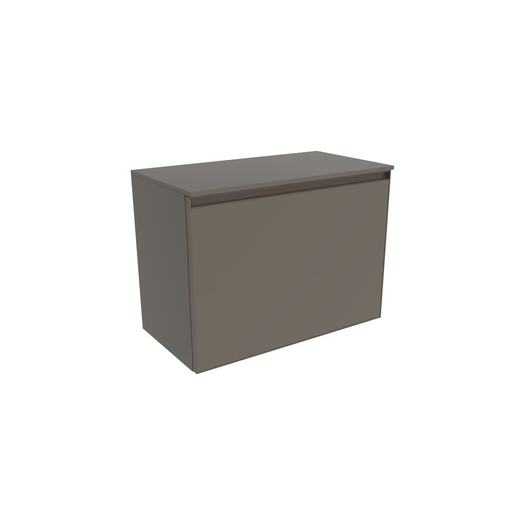 Flaminia CUBIKA 37 – H 50 – Έπιπλο Νιπτήρα – Wall-hung vanity unit 70 cm – 1 συρτάρι + 1 κρυφό – Taupe Matt (CKD875LTK)