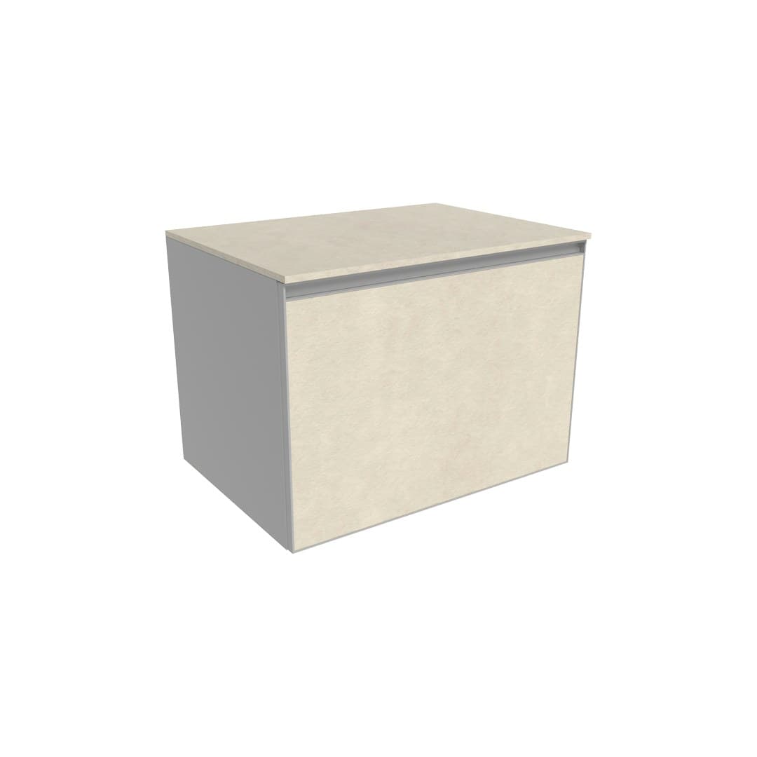 Flaminia CUBIKA 50 – H 50 – Έπιπλο Νιπτήρα – Wall-hung vanity unit 70 cm – 1 συρτάρι + 1 κρυφό – Fokos Sale Gres (CKD876GSK)