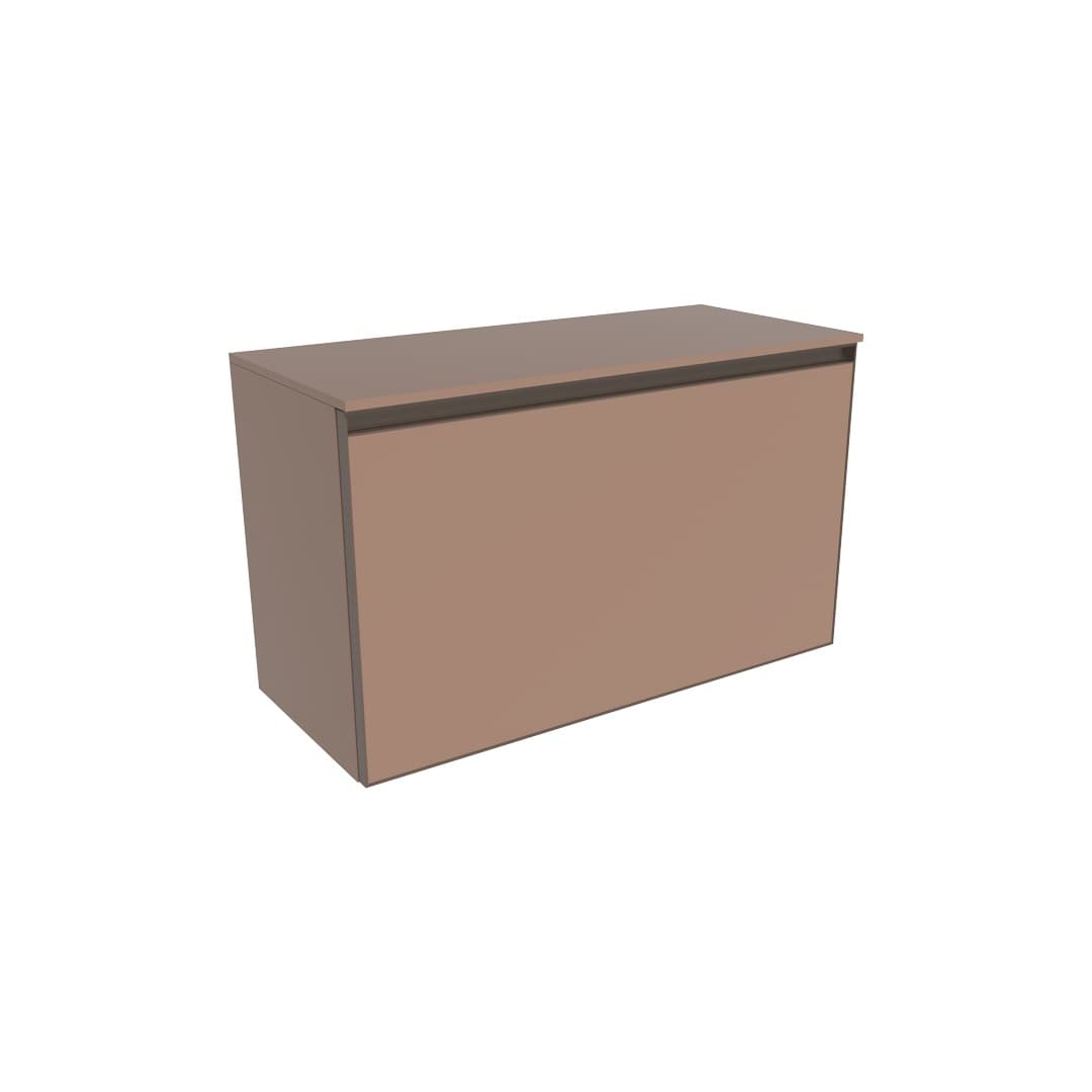 Flaminia CUBIKA 37 – H 50 – Έπιπλο Νιπτήρα – Wall-hung vanity unit 85 cm – 1 συρτάρι + 1 κρυφό – Cipria Matt (CKD878KLC)