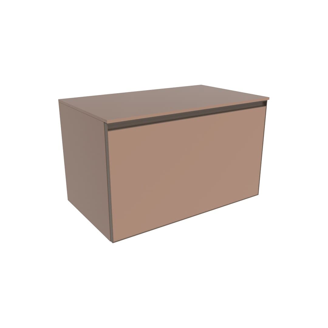 Flaminia CUBIKA 50 – H 50 – Έπιπλο Νιπτήρα – Wall-hung vanity unit 85 cm – 1 συρτάρι + 1 κρυφό – Cipria Matt (CKD879KLC)