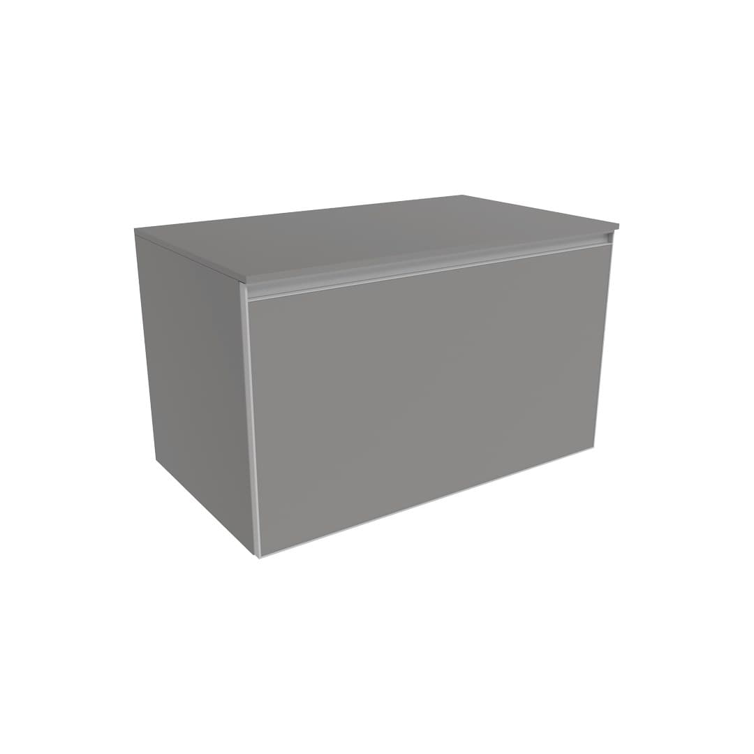 Flaminia CUBIKA 50 – H 50 – Έπιπλο Νιπτήρα – Wall-hung vanity unit 85 cm – 1 συρτάρι + 1 κρυφό – Grey Matt (CKD879LGK)