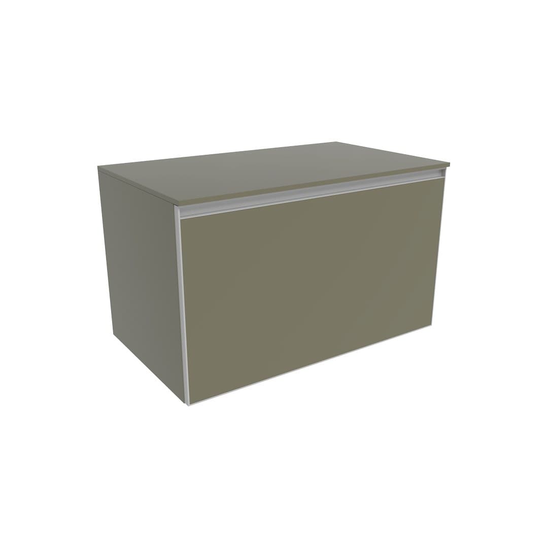 Flaminia CUBIKA 50 – H 50 – Έπιπλο Νιπτήρα – Wall-hung vanity unit 85 cm – 1 συρτάρι + 1 κρυφό – Verde Palude Matt (CKD879LVK)