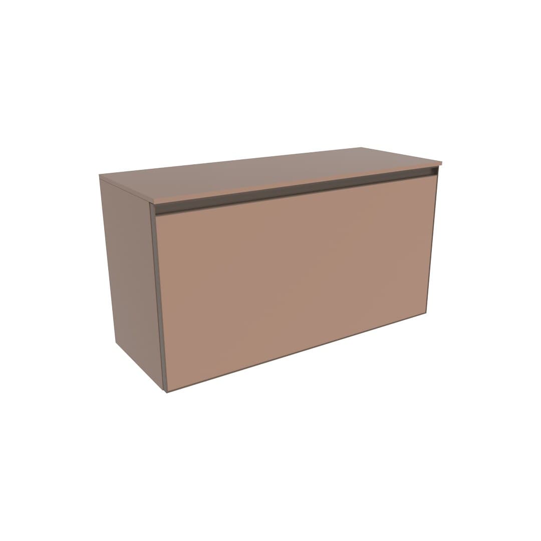 Flaminia CUBIKA 37 – H 50 – Έπιπλο Νιπτήρα – Wall-hung vanity unit 95 cm – 1 συρτάρι + 1 κρυφό – Cipria Matt (CKD889KLC)