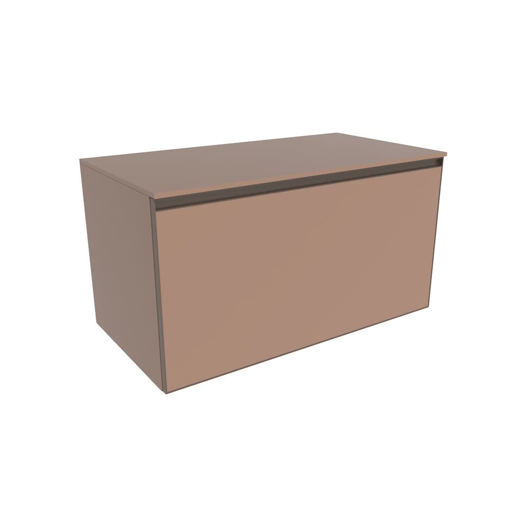 Flaminia CUBIKA 50 – H 50 – Έπιπλο Νιπτήρα – Wall-hung vanity unit 95 cm – 1 συρτάρι + 1 κρυφό – Cipria Matt (CKD890KLC)