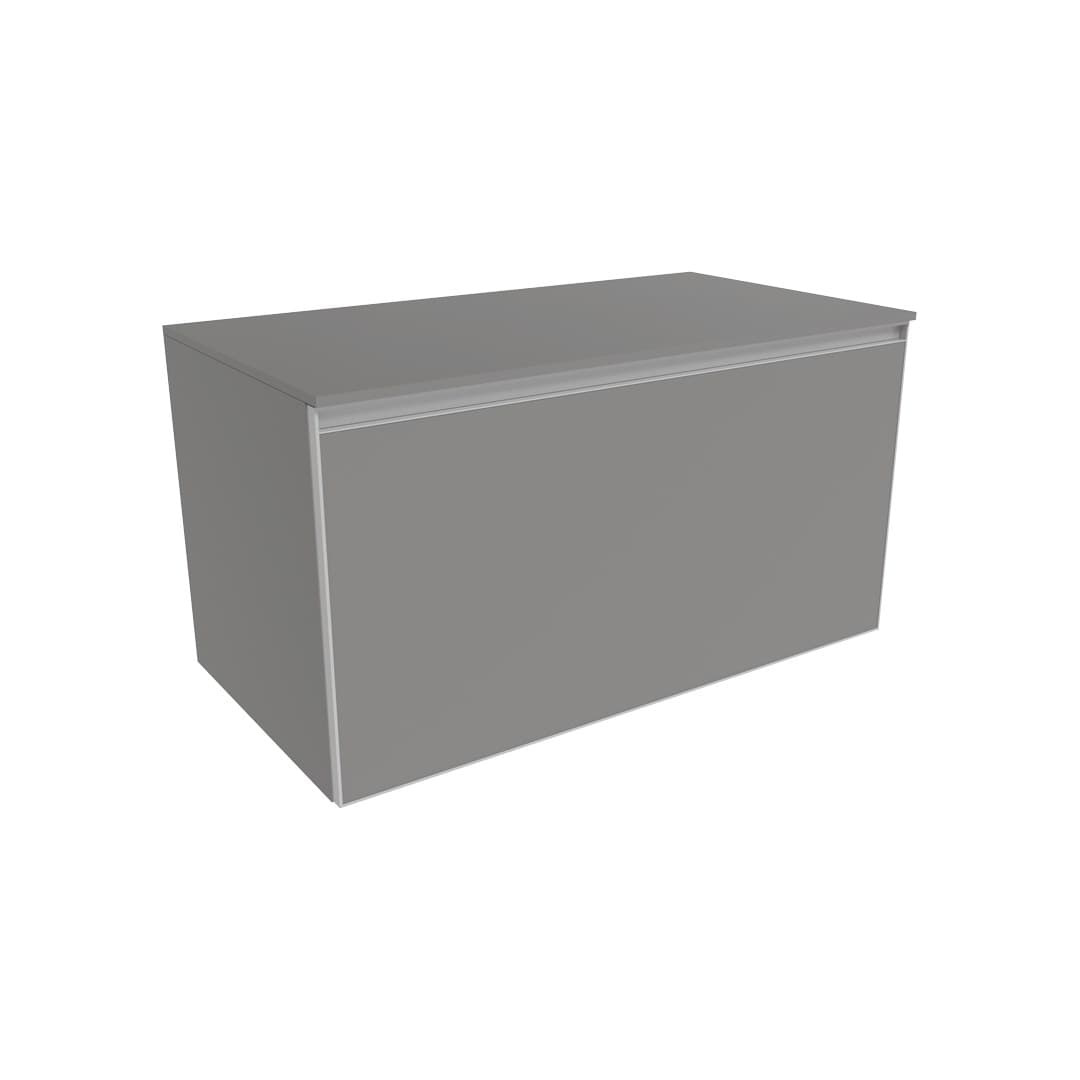 Flaminia CUBIKA 50 – H 50 – Έπιπλο Νιπτήρα – Wall-hung vanity unit 95 cm – 1 συρτάρι + 1 κρυφό – Grey Matt (CKD890LGK)