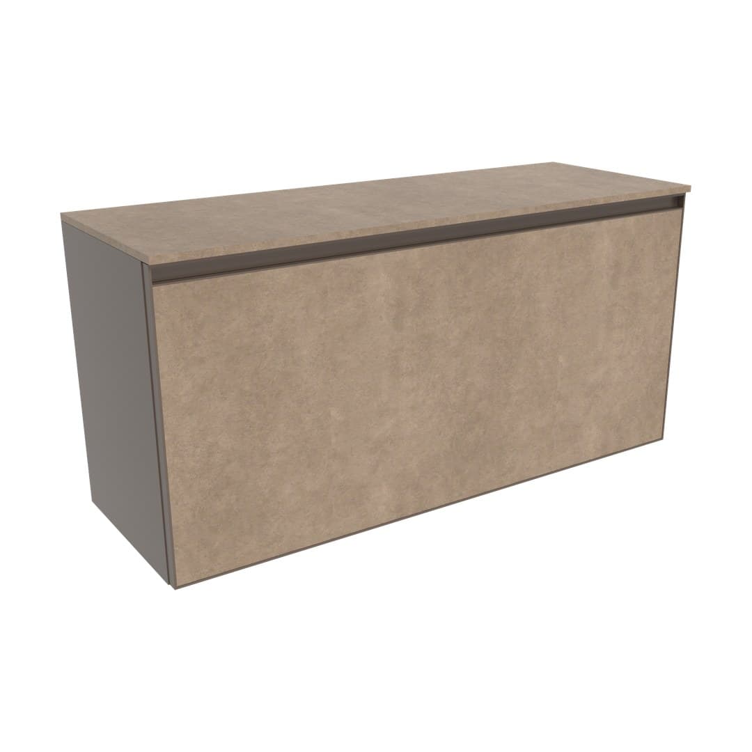 Flaminia CUBIKA 37 – H 50 – Έπιπλο Νιπτήρα – Wall-hung vanity unit 105 cm – 1 συρτάρι + 1 κρυφό – Fokos Terra Gres (CKD892GTK)